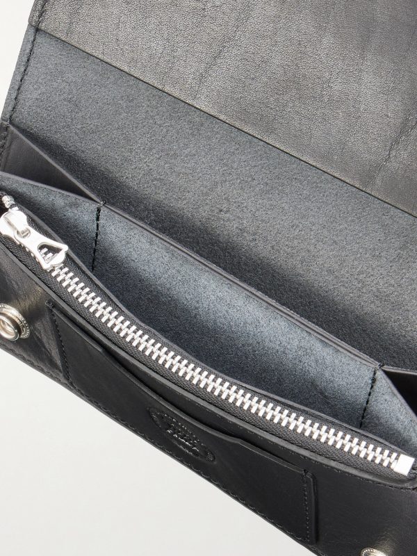 Logo-Embossed Leather Billfold Wallet - E1