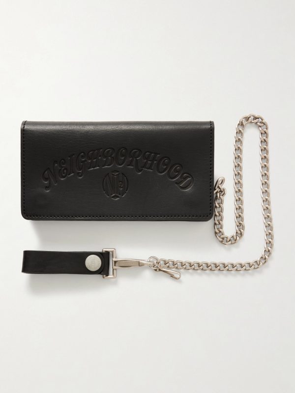 Logo-Embossed Leather Billfold Wallet