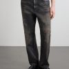 Savage Straight -Leg Bead-Embellished Distressed Jeans - FR Savage Straight -Leg Bead-Embellished Distressed Jeans - FR