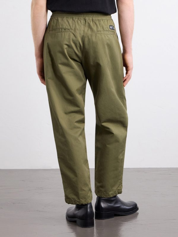 Wide-Leg Cotton and Linen-Blend Twill Trousers - BK Wide-Leg Cotton and Linen-Blend Twill Trousers - BK