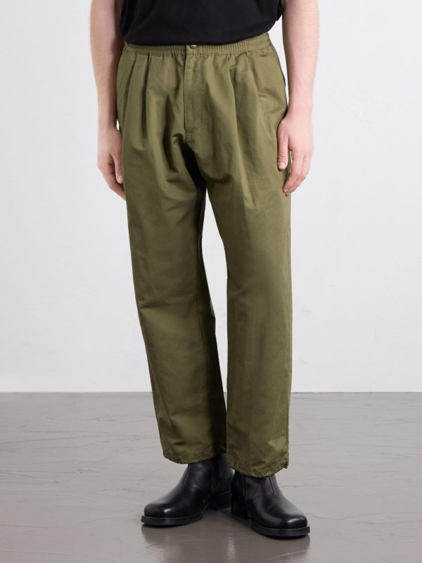 Wide-Leg Cotton and Linen-Blend Twill Trousers - FR Wide-Leg Cotton and Linen-Blend Twill Trousers - FR