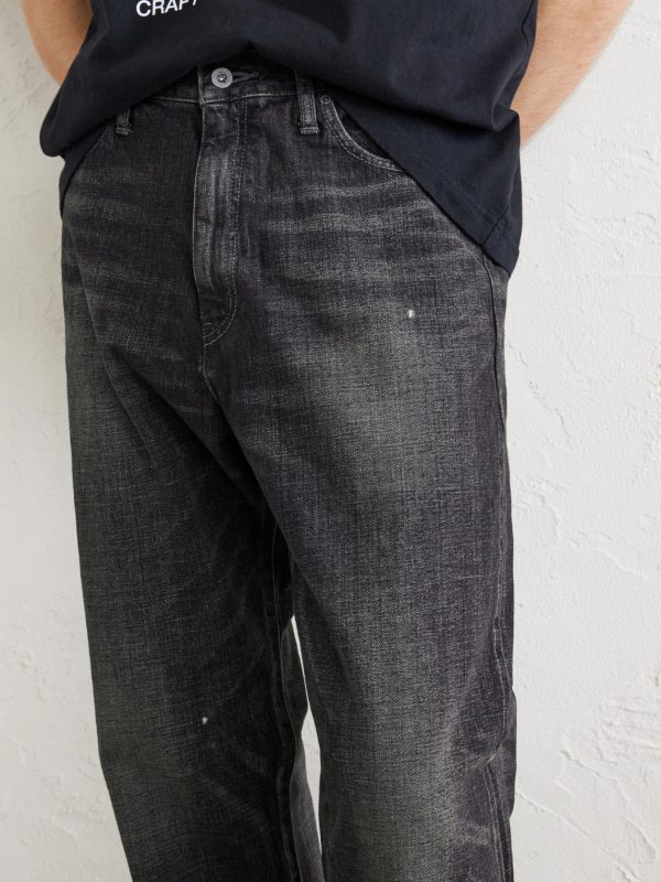 Washed Straight-Leg Denim - E1 Washed Straight-Leg Denim - E1