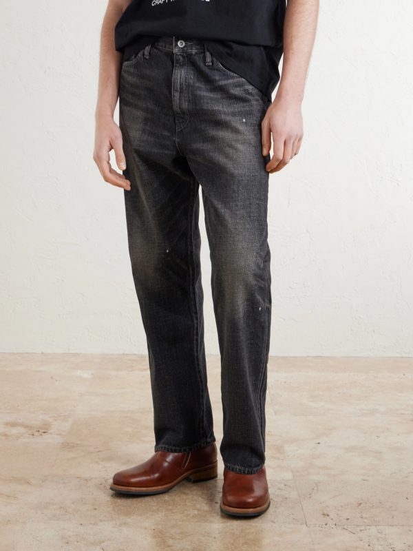Washed Straight-Leg Denim - FR Washed Straight-Leg Denim - FR