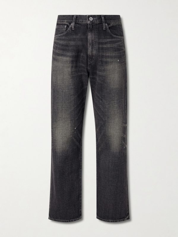 Washed Straight-Leg Denim Washed Straight-Leg Denim