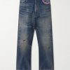 Savage Wide-Leg Bead-Embellished Distressed Jeans Savage Wide-Leg Bead-Embellished Distressed Jeans