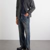 Savage Wide-Leg Bead-Embellished Distressed Jeans - OU Savage Wide-Leg Bead-Embellished Distressed Jeans - OU