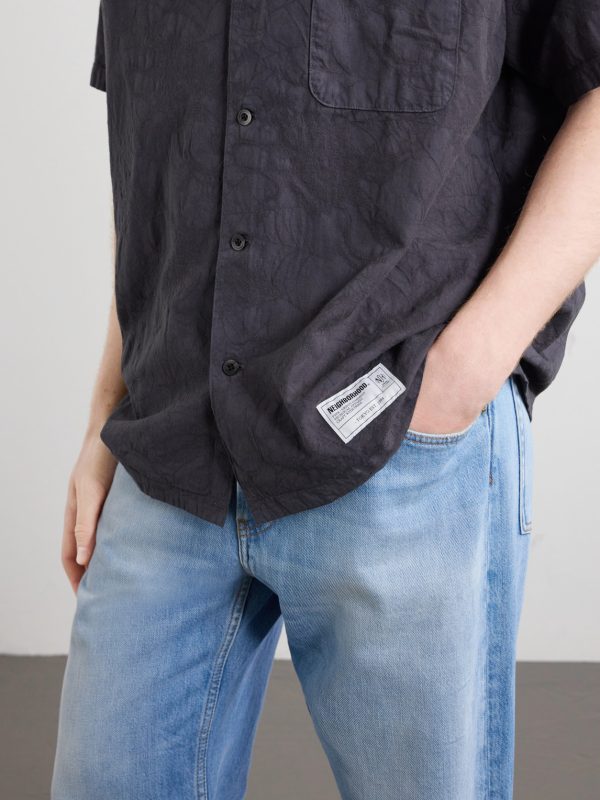 Camp-Collar Cotton-Jacquard Shirt - CU Camp-Collar Cotton-Jacquard Shirt - CU