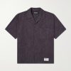 Camp-Collar Cotton-Jacquard Shirt Camp-Collar Cotton-Jacquard Shirt