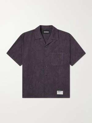 Camp-Collar Cotton-Jacquard Shirt Camp-Collar Cotton-Jacquard Shirt