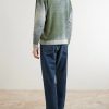 Washed Straight-Leg Jeans - BK