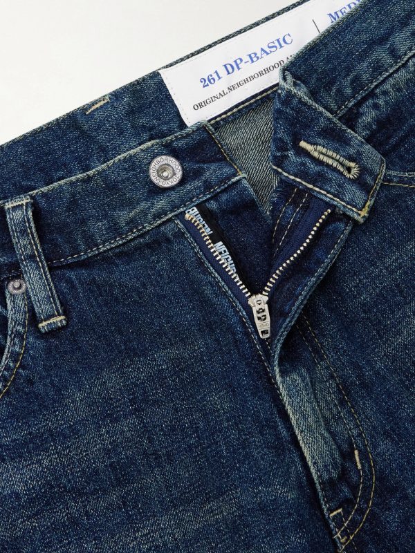 Washed Straight-Leg Jeans - CU