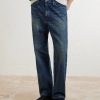 Washed Straight-Leg Jeans - FR