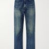Washed Straight-Leg Jeans