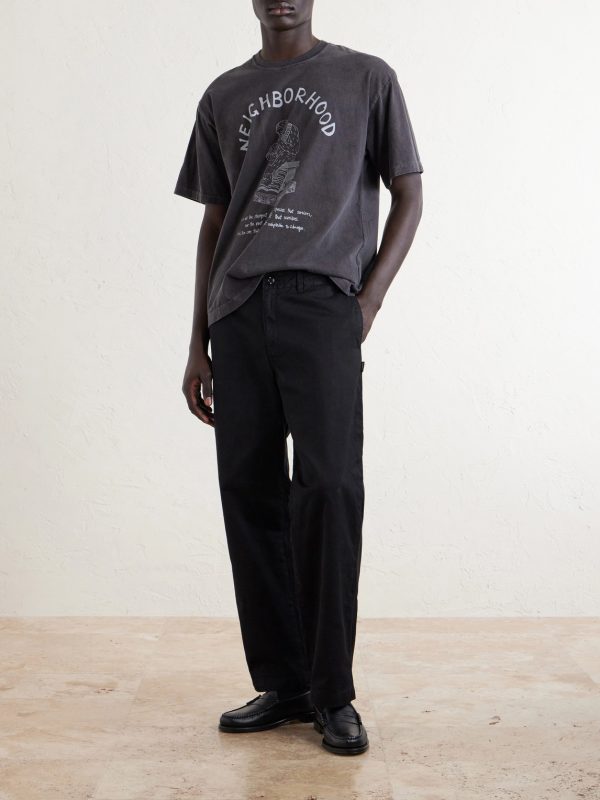Straight-Leg Cotton Chinos - OU Straight-Leg Cotton Chinos - OU