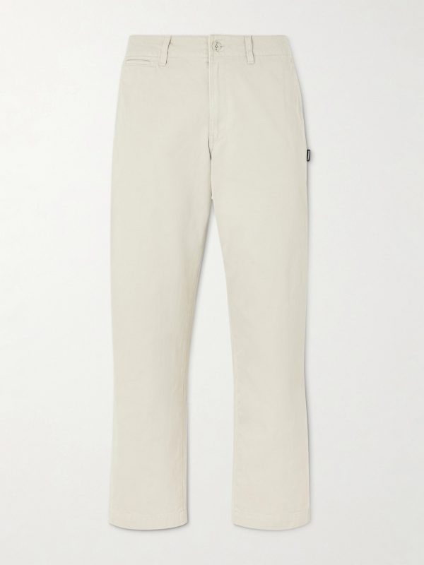Straight-Leg Cotton Chinos