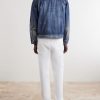 Distressed Denim Jacket - BK Distressed Denim Jacket - BK