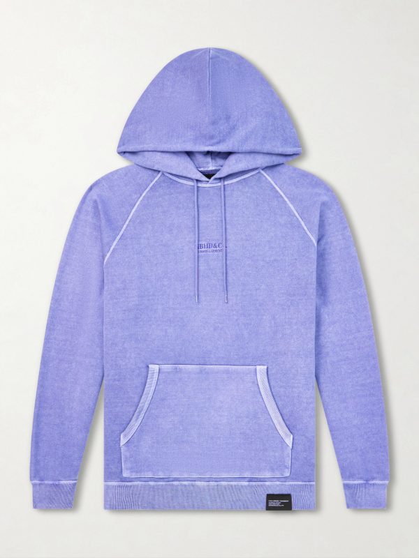 Logo-Embroidered Pigment-Dyed Cotton-Jersey Hoodie Logo-Embroidered Pigment-Dyed Cotton-Jersey Hoodie