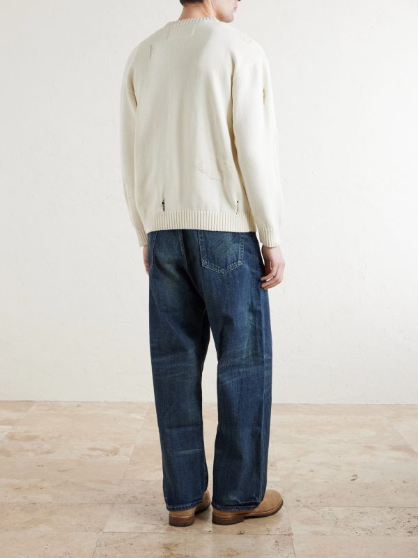Washed Wide-Leg Jeans - BK