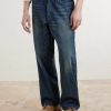 Washed Wide-Leg Jeans - FR