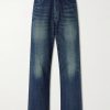 Washed Wide-Leg Jeans