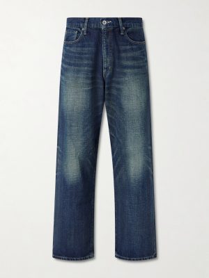 Washed Wide-Leg Jeans Washed Wide-Leg Jeans