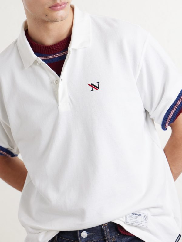 Logo-Appliquéd Embroidered Cotton-Piqué Polo Shirt - CU