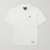 Logo-Appliquéd Embroidered Cotton-Piqué Polo Shirt
