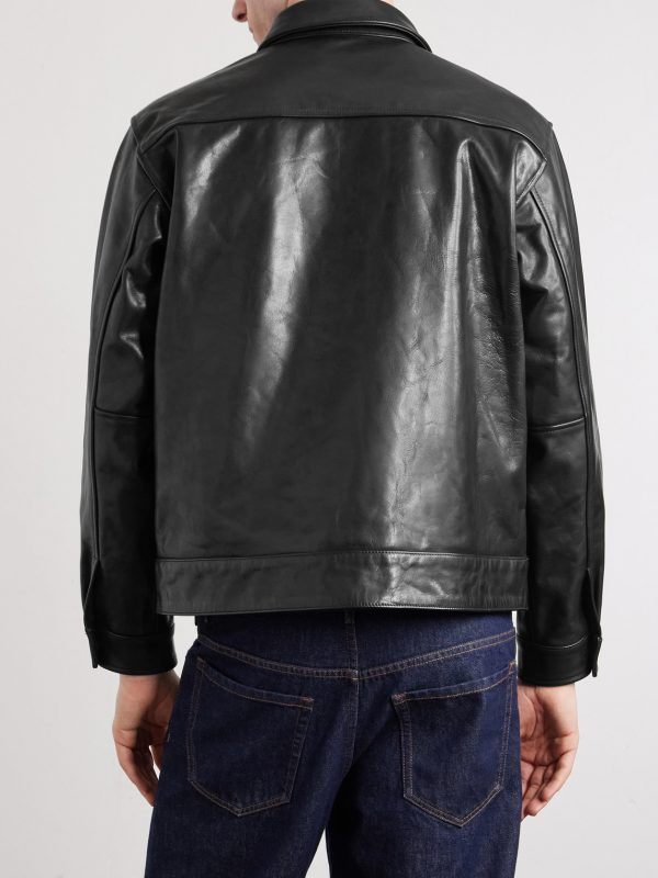 Leather Sports Jacket - BK Leather Sports Jacket - BK