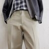 Straight-Leg Twill Trousers - E1