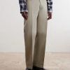 Straight-Leg Twill Trousers - FR