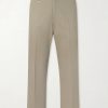 Straight-Leg Twill Trousers