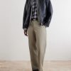 Straight-Leg Twill Trousers - OU