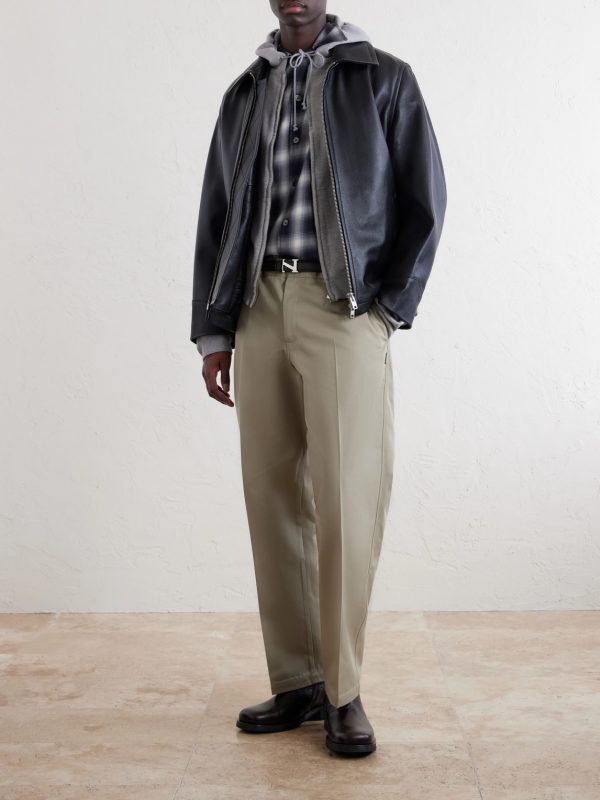 Straight-Leg Twill Trousers - OU