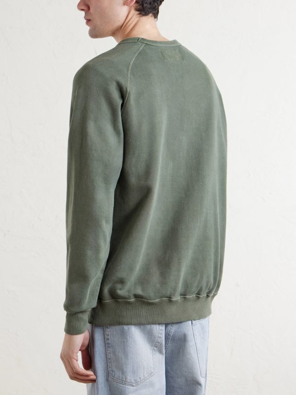 Cotton Pigment Dyed Sweatshirt - BK