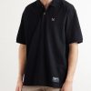 Logo-Appliquéd Embroidered Cotton-Piqué Polo Shirt - FR Logo-Appliquéd Embroidered Cotton-Piqué Polo Shirt - FR