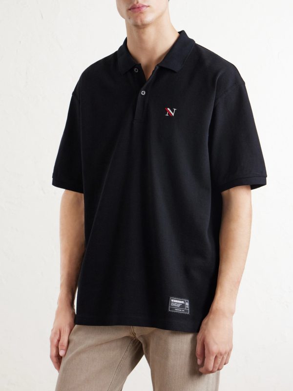 Logo-Appliquéd Embroidered Cotton-Piqué Polo Shirt - FR Logo-Appliquéd Embroidered Cotton-Piqué Polo Shirt - FR