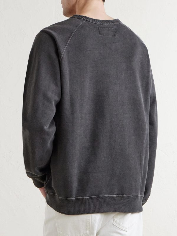 Cotton Pigment Dyed Sweatshirt - BK