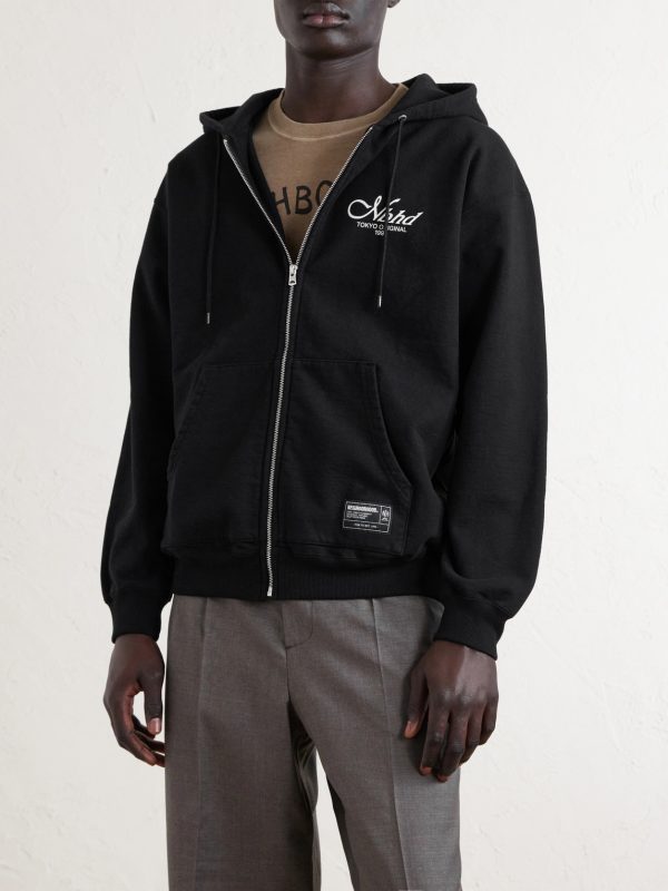 Staple Logo-Print Cotton-Fleece Zip-Up Hoodie - FR