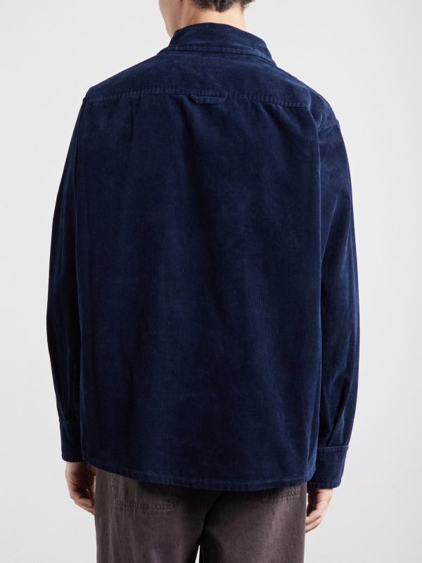 Basile Logo-Embroidered Cotton-Corduroy Shirt - BK Basile Logo-Embroidered Cotton-Corduroy Shirt - BK