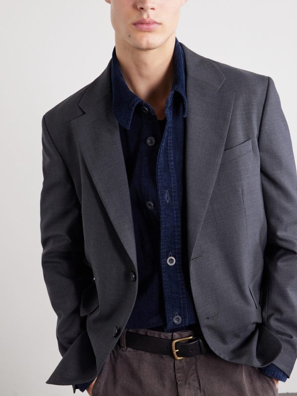 Basile Logo-Embroidered Cotton-Corduroy Shirt - E1 Basile Logo-Embroidered Cotton-Corduroy Shirt - E1