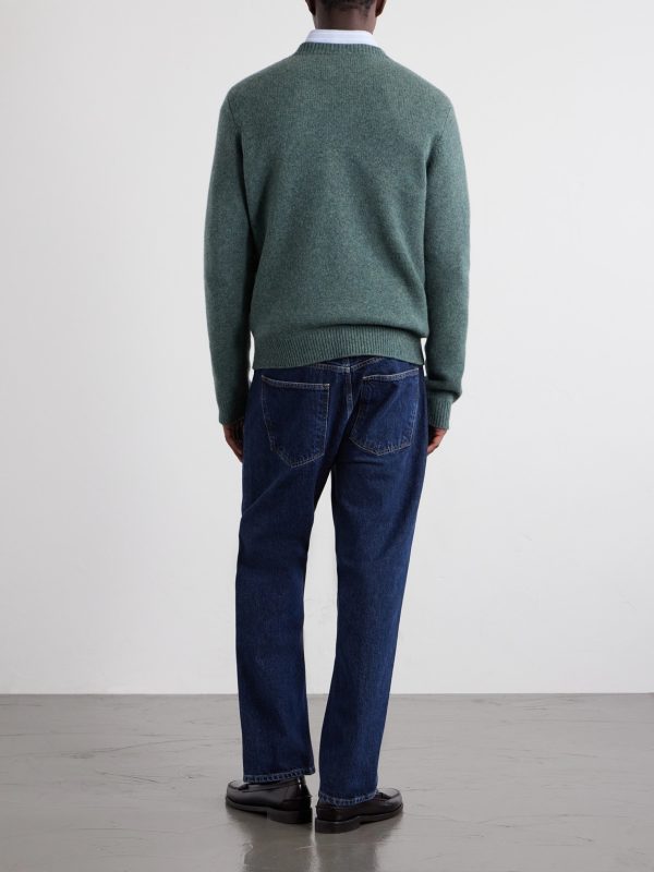 Edmond Logo-Intarsia Wool Sweater - BK Edmond Logo-Intarsia Wool Sweater - BK