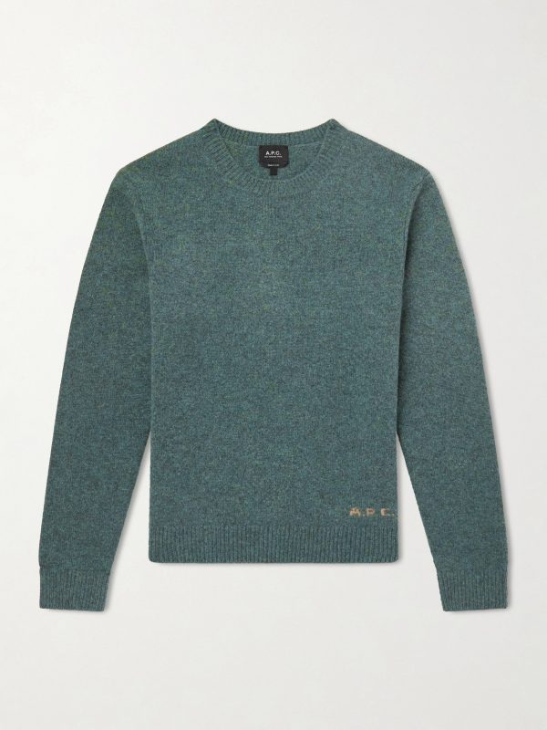 Edmond Logo-Intarsia Wool Sweater Edmond Logo-Intarsia Wool Sweater