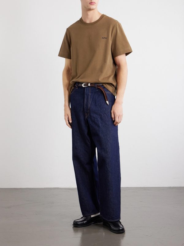 Oliver Logo-Embroidered Cotton-Jersey T-Shirt - OU Oliver Logo-Embroidered Cotton-Jersey T-Shirt - OU