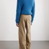 Straight-Leg Cotton-Twill Trouser - BK Straight-Leg Cotton-Twill Trouser - BK