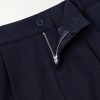 Ricky Straight-Leg Pleated Organic Cotton Trousers - E1
