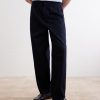Ricky Straight-Leg Pleated Organic Cotton Trousers - FR