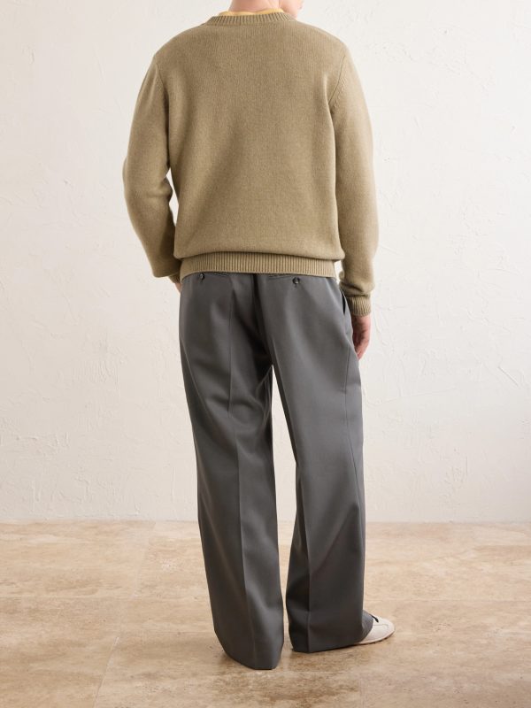 Edmond Logo-Intarsia Wool Sweater - BK