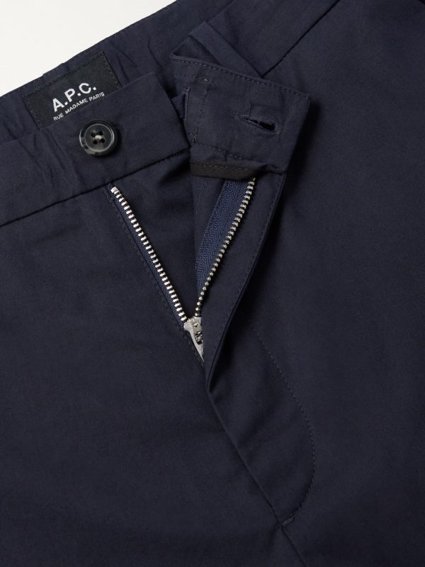 Dylan Straight-Leg Cotton-Poplin Trousers - E1 Dylan Straight-Leg Cotton-Poplin Trousers - E1
