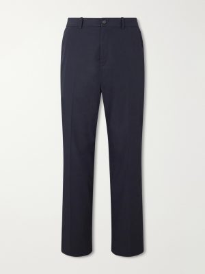 Dylan Straight-Leg Cotton-Poplin Trousers