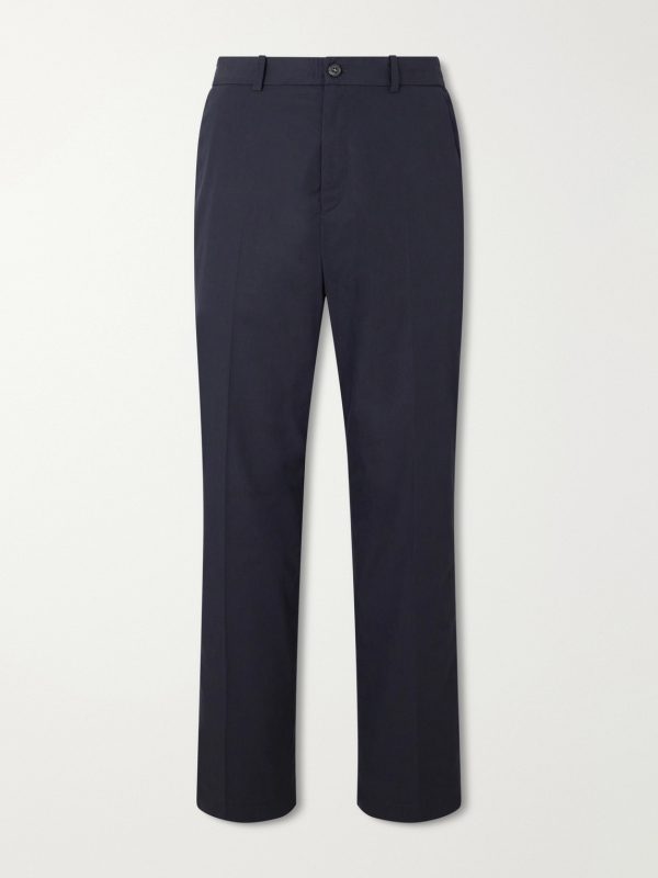 Dylan Straight-Leg Cotton-Poplin Trousers Dylan Straight-Leg Cotton-Poplin Trousers